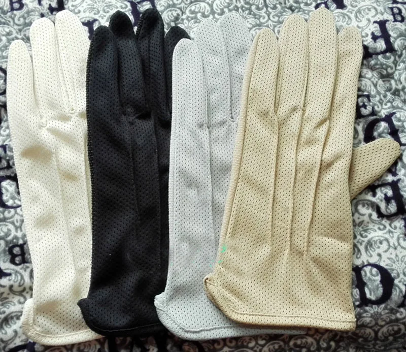 Men Summer Sports Fitness Non-slip Cycling Sunscreen Short Sun Mittens Thin Cotton Breathable Touch Screen Driving Gloves L20