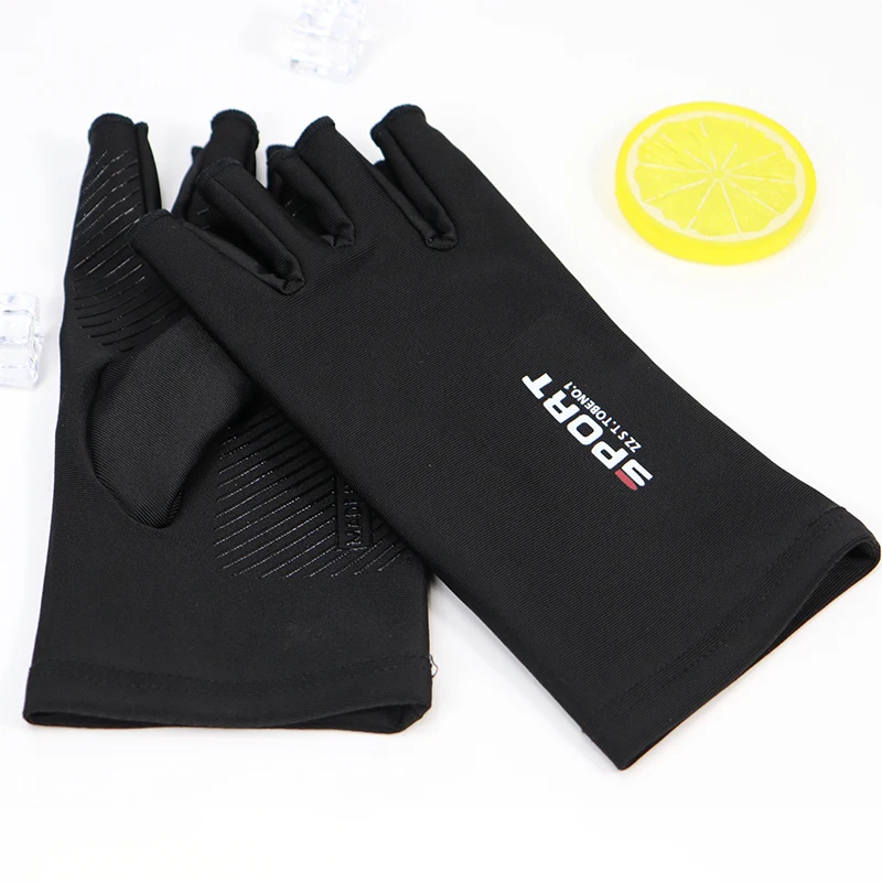 Summer Women Men Gloves Fitness Sports Fishing Cycling Ice Silk Breathable Elastic Sun Protection Touchscreen Driving Gloves