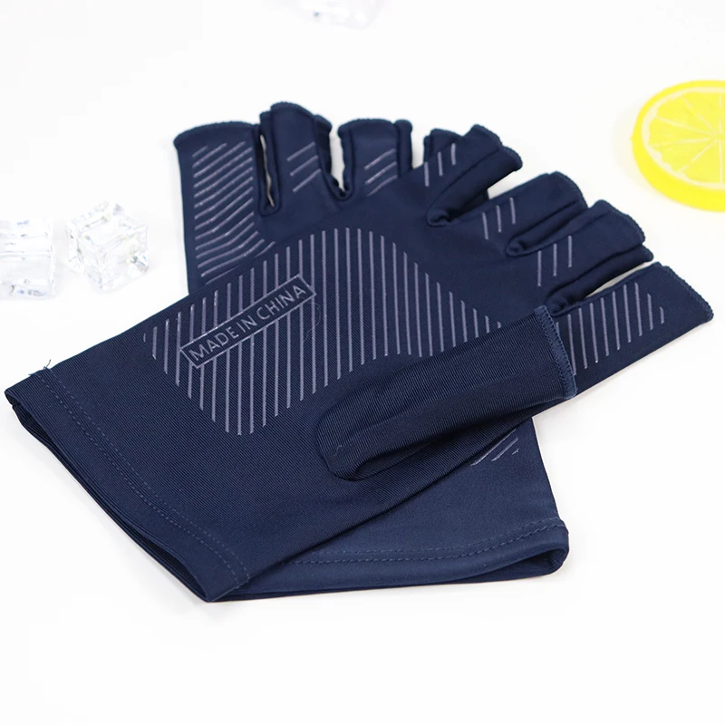 Summer Women Men Gloves Fitness Sports Fishing Cycling Ice Silk Breathable Elastic Sun Protection Touchscreen Driving Gloves
