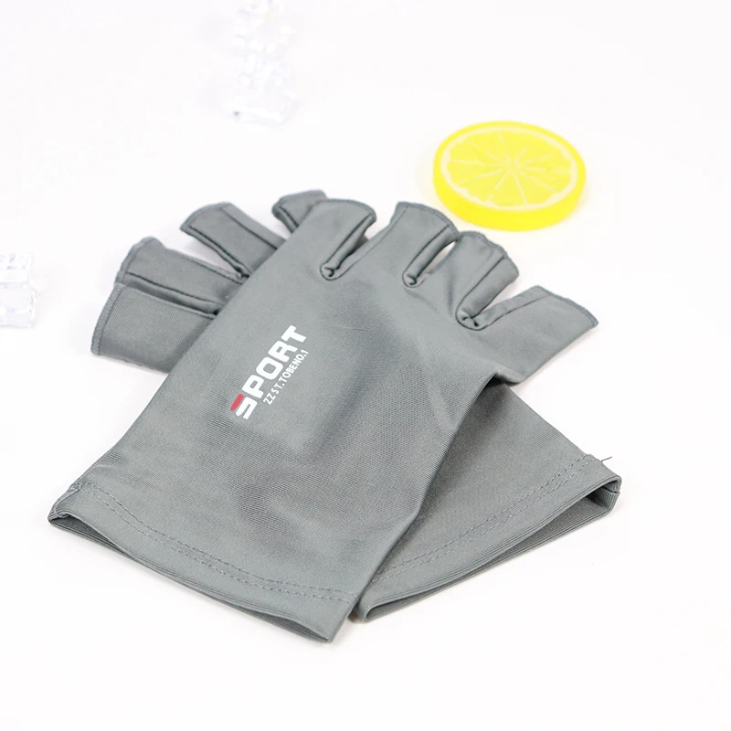 Summer Women Men Gloves Fitness Sports Fishing Cycling Ice Silk Breathable Elastic Sun Protection Touchscreen Driving Gloves
