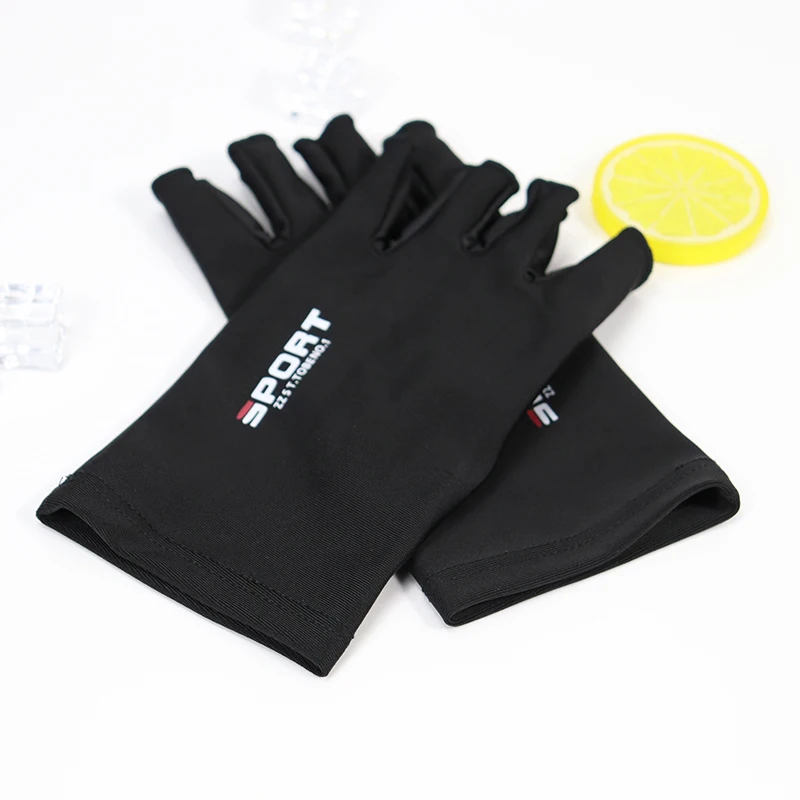 Summer Women Men Gloves Fitness Sports Fishing Cycling Ice Silk Breathable Elastic Sun Protection Touchscreen Driving Gloves