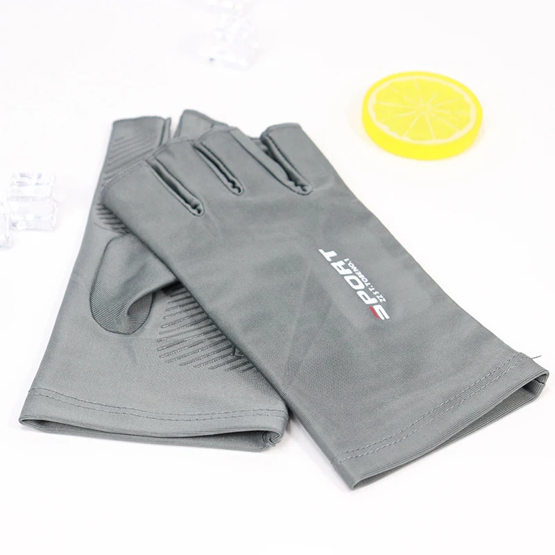Summer Women Men Gloves Fitness Sports Fishing Cycling Ice Silk Breathable Elastic Sun Protection Touchscreen Driving Gloves
