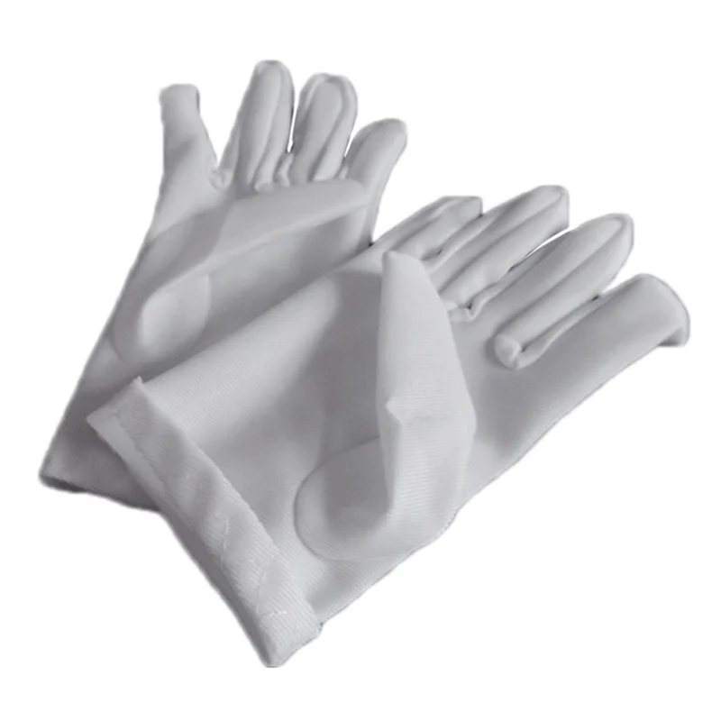 Kids Gloves White Short Satin Feel Boy Hold Flower Girl