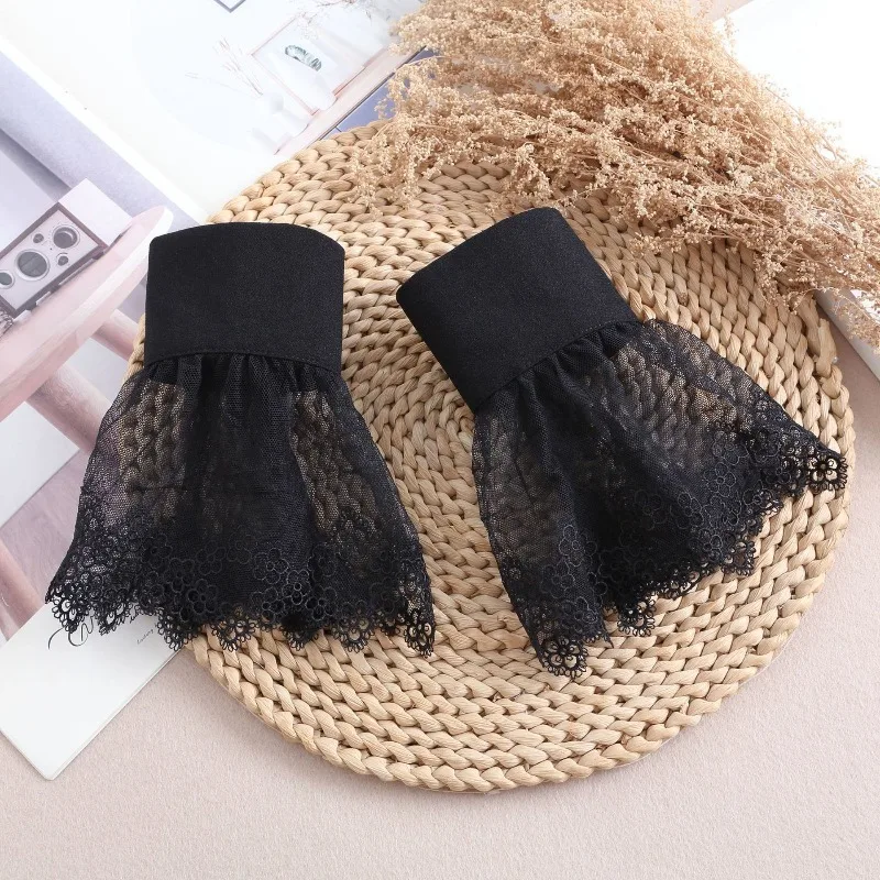 Lace Cuffs White Detachable Fake Sleeves Wedding Bridal Gowns Accessories Sweater Cuff Halloween Costume Cosplay Accessories