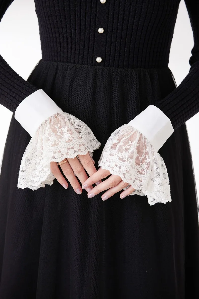 Lace Cuffs White Detachable Fake Sleeves Wedding Bridal Gowns Accessories Sweater Cuff Halloween Costume Cosplay Accessories