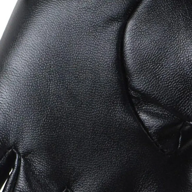 Child and Adult Half Finger PU Leather Gloves Rock Punk Style Rivet Fingerless Gloves Mittens Hollow Bandage Party Show Gloves