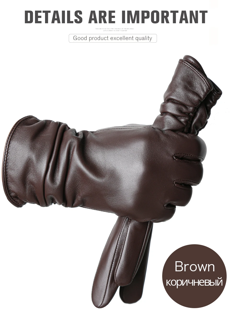 Winter Sheepskin Women's Gloves Warm Plus Velvet Short Thin Touch Screen Driving Female Color Leather Gloves New High End-2801T