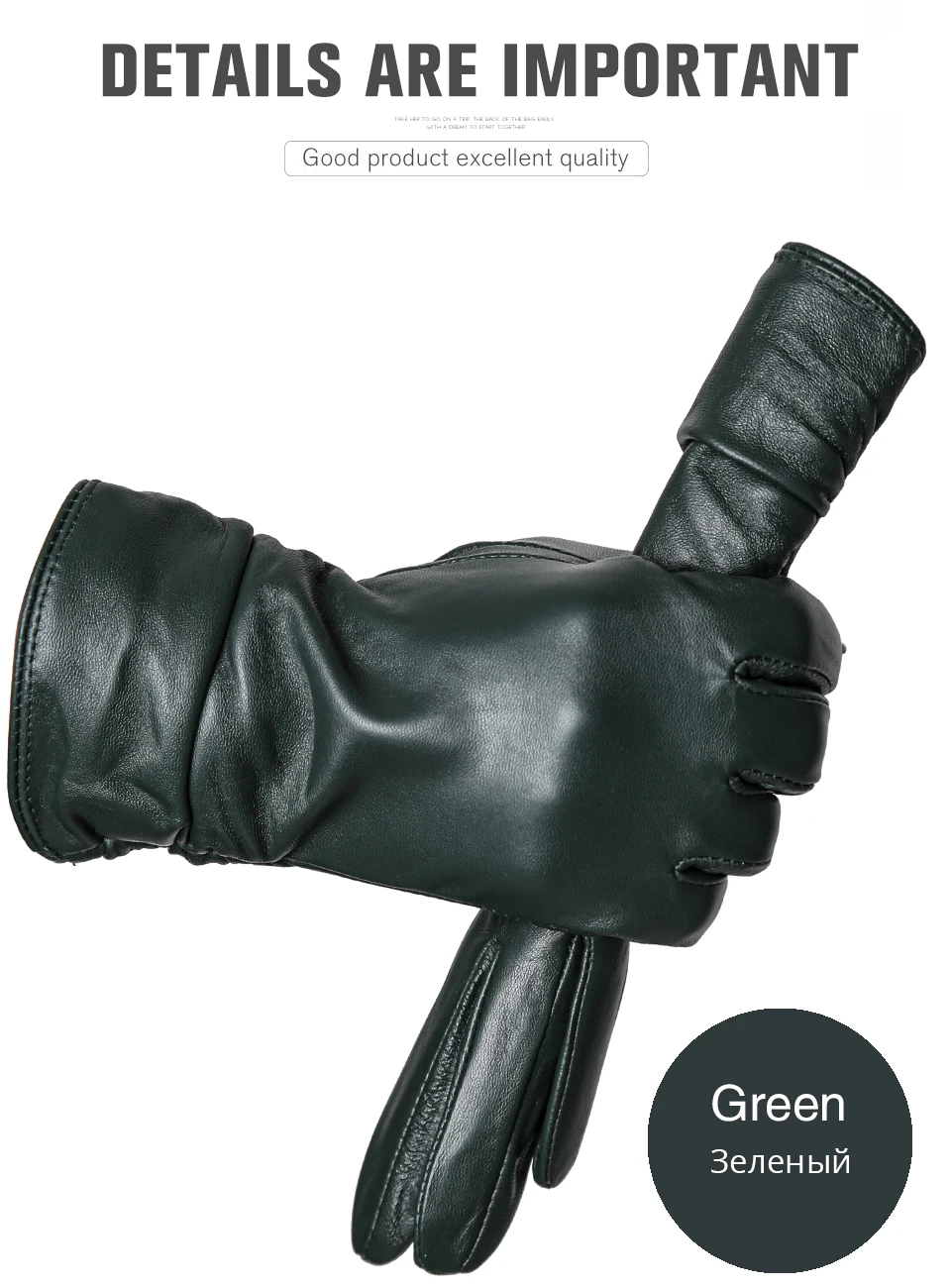 Winter Sheepskin Women's Gloves Warm Plus Velvet Short Thin Touch Screen Driving Female Color Leather Gloves New High End-2801T
