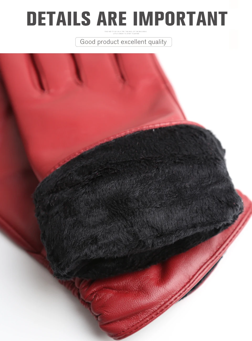 Winter Sheepskin Women's Gloves Warm Plus Velvet Short Thin Touch Screen Driving Female Color Leather Gloves New High End-2801T