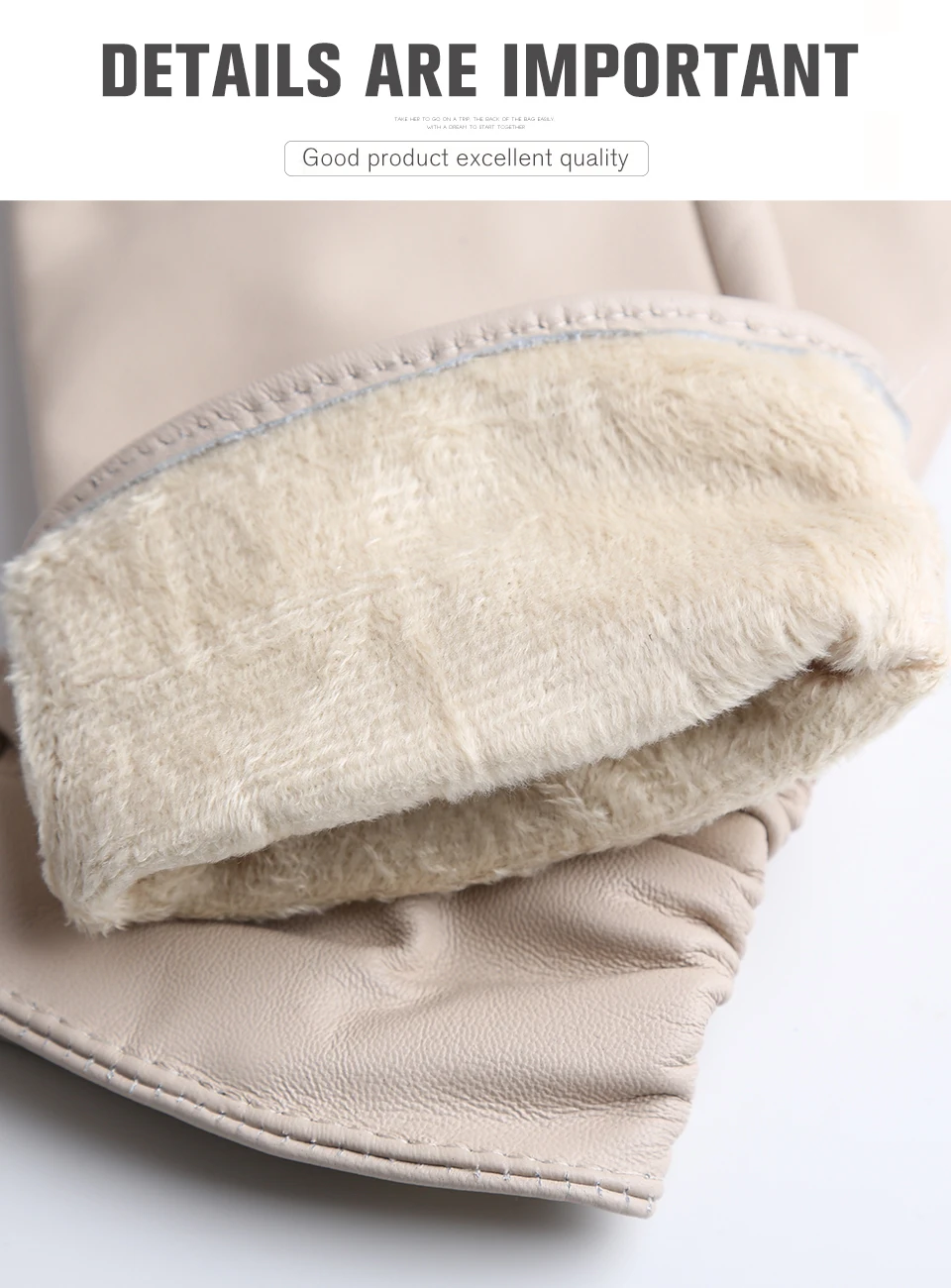 Winter Sheepskin Women's Gloves Warm Plus Velvet Short Thin Touch Screen Driving Female Color Leather Gloves New High End-2801T