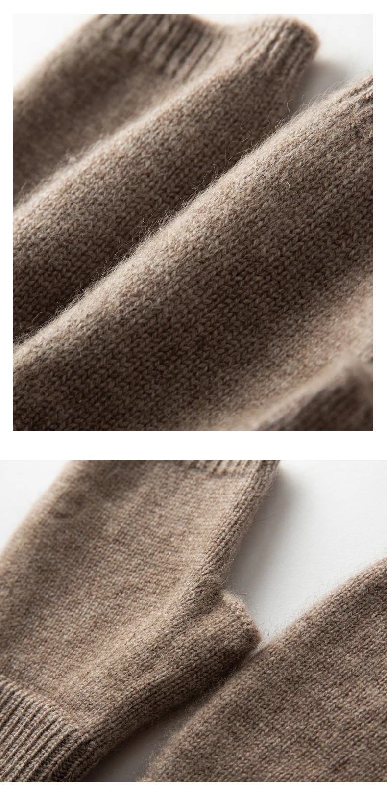Winter Women 100% Cashmere Mitts 15cm Knitted Fingerless Gloves Y2k Thermal Gloves Semi Finger Lengthen Mittens Arm Warmers