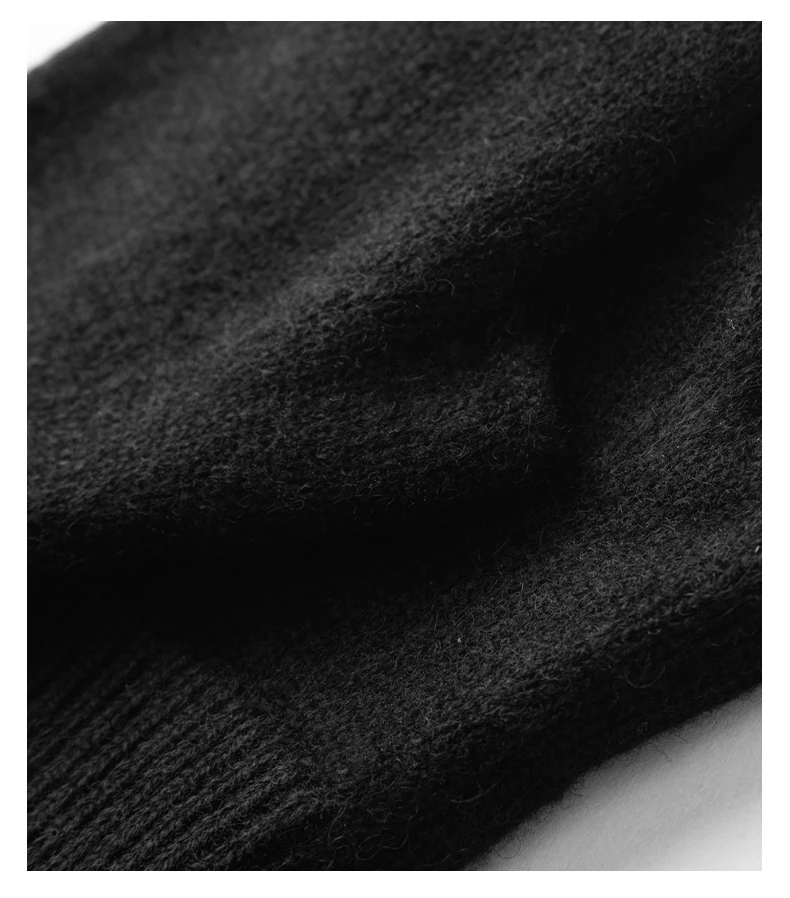 Winter Women 100% Cashmere Mitts 15cm Knitted Fingerless Gloves Y2k Thermal Gloves Semi Finger Lengthen Mittens Arm Warmers