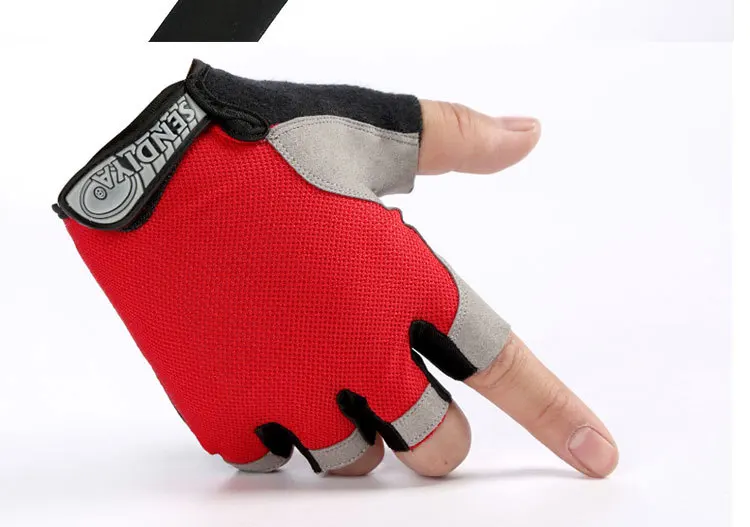 Women Cycling Bicycle Gloves Half Finger Gym Gloves Men Mitten Breathable Anti-slip Glove Fitness Sport Training Gloves