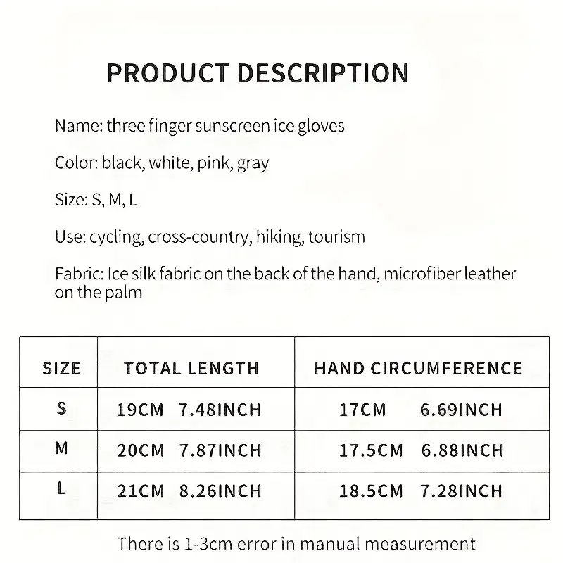 Ice Silk Gloves Summer Breathable Non-slip Cycling Gloves Unisex Sunscreen Touchscreen Outdoor Sports Driving Fishing Gloves