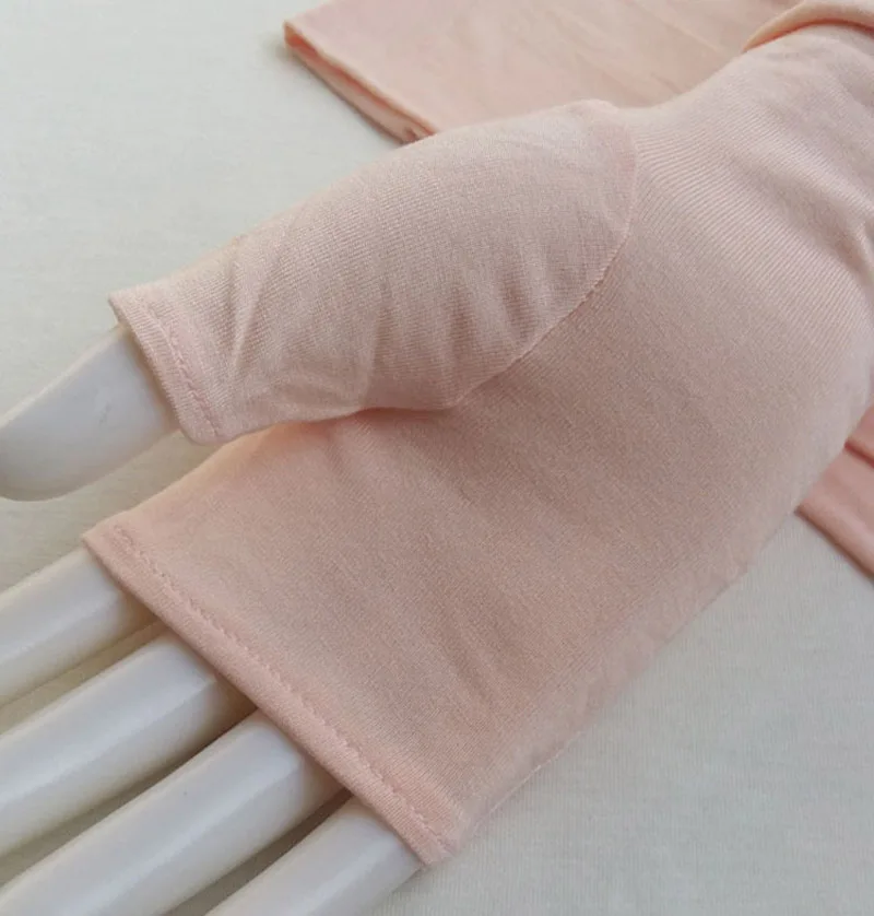 Female Sports Fitness Cycling Sunscreen Touch Screen Long Fingerless Mitten Women Cotton Fashion Half Finger Driving Gloves B89