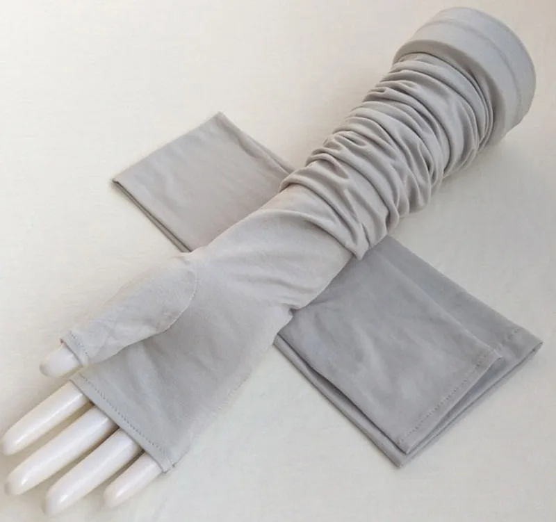 Female Sports Fitness Cycling Sunscreen Touch Screen Long Fingerless Mitten Women Cotton Fashion Half Finger Driving Gloves B89