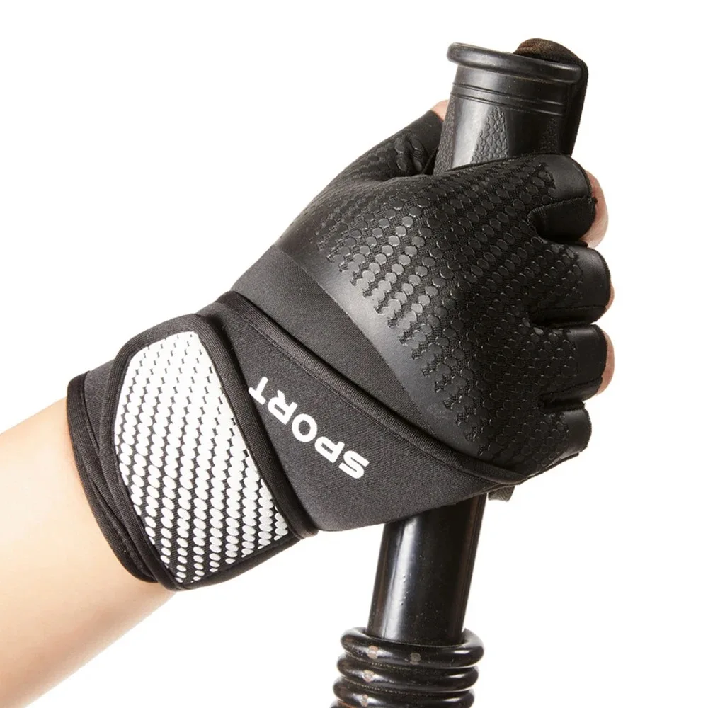 1 Pair Workout Gloves - Gym Weight Lifting Gloves with Wrist Wrap Support,Full Palm Protection & Extra Grips for Fitness,Pull-up