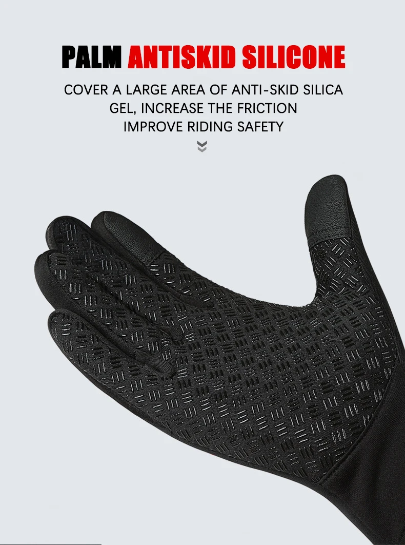 Winter Warm Touchscreen Men's Gloves Sports Fishing Water-Repellent Ski Army Bike Snowboard Skis Skid Zipper Ladies Gloves