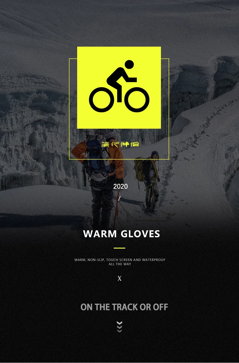 Winter Warm Touchscreen Men's Gloves Sports Fishing Water-Repellent Ski Army Bike Snowboard Skis Skid Zipper Ladies Gloves