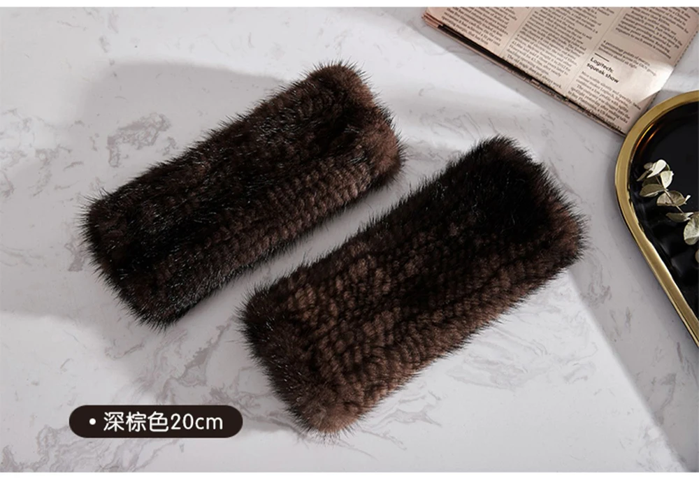 New Women 100% Real Genuine Knitted Mink Fur Mittens Winter Warm Lady Real Fur Fingerless Gloves Handmade Knit Mink Fur Mitten