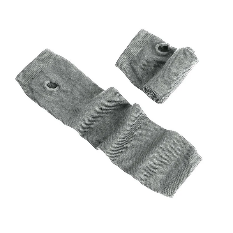 Men Women Winter Warm Arm Elbow Warmer Fingerless Dance Mitten Cuff Cosplay Darkly Ninja Knit Long Driving Sun Glove Sleeve L32