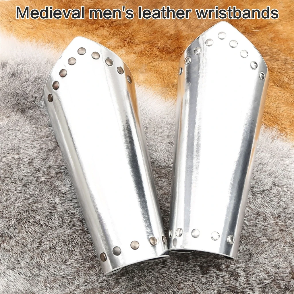 1pc/1pair Renaissant Arm Gauntlets Medieval Armor Bracers Adult Cosplay Party Arm Guards Stage Props Cuffs Costume Accessories