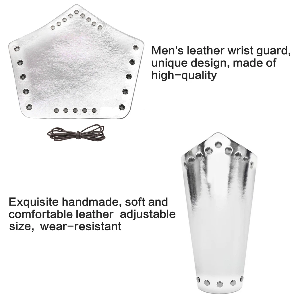 1pc/1pair Renaissant Arm Gauntlets Medieval Armor Bracers Adult Cosplay Party Arm Guards Stage Props Cuffs Costume Accessories