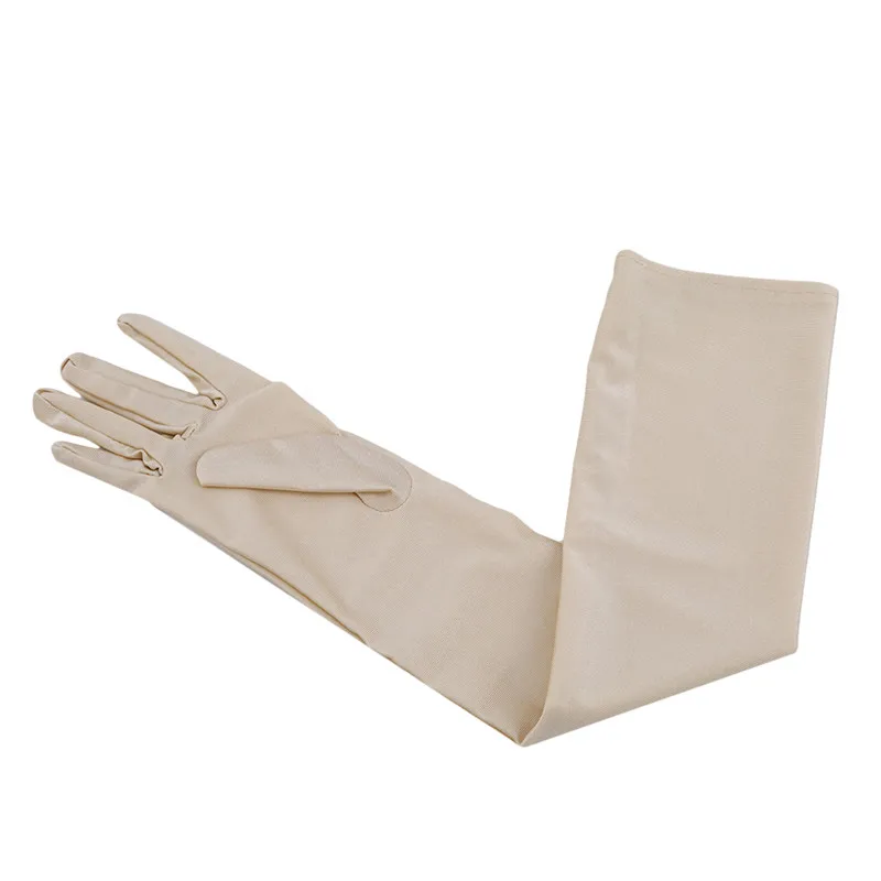 Women's Mittens Long Gloves Autumn Winter Fashion Solid Colors Female Satin Opera Evening Party Prom Costume Glove
