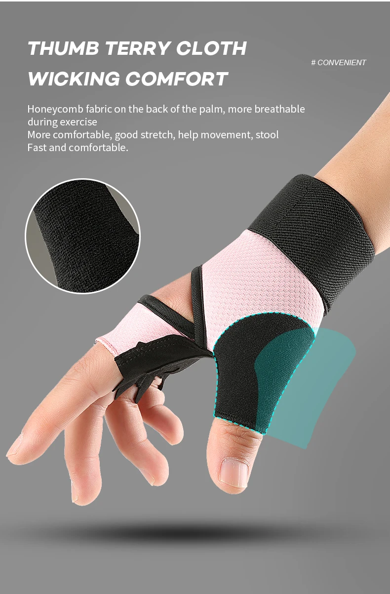 Professional Gym Fitness Breathable Anti-Slip Women Men Half Finger Summer Fishing Cycling Fingerless Gloves Female Bicycle Bike
