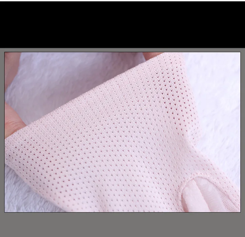 Sexy Summer Women UV Sunscreen Short Sun Female Gloves Fashion Ice Silk Lace Driving Of Thin Touch Screen Lady Gloves G02E