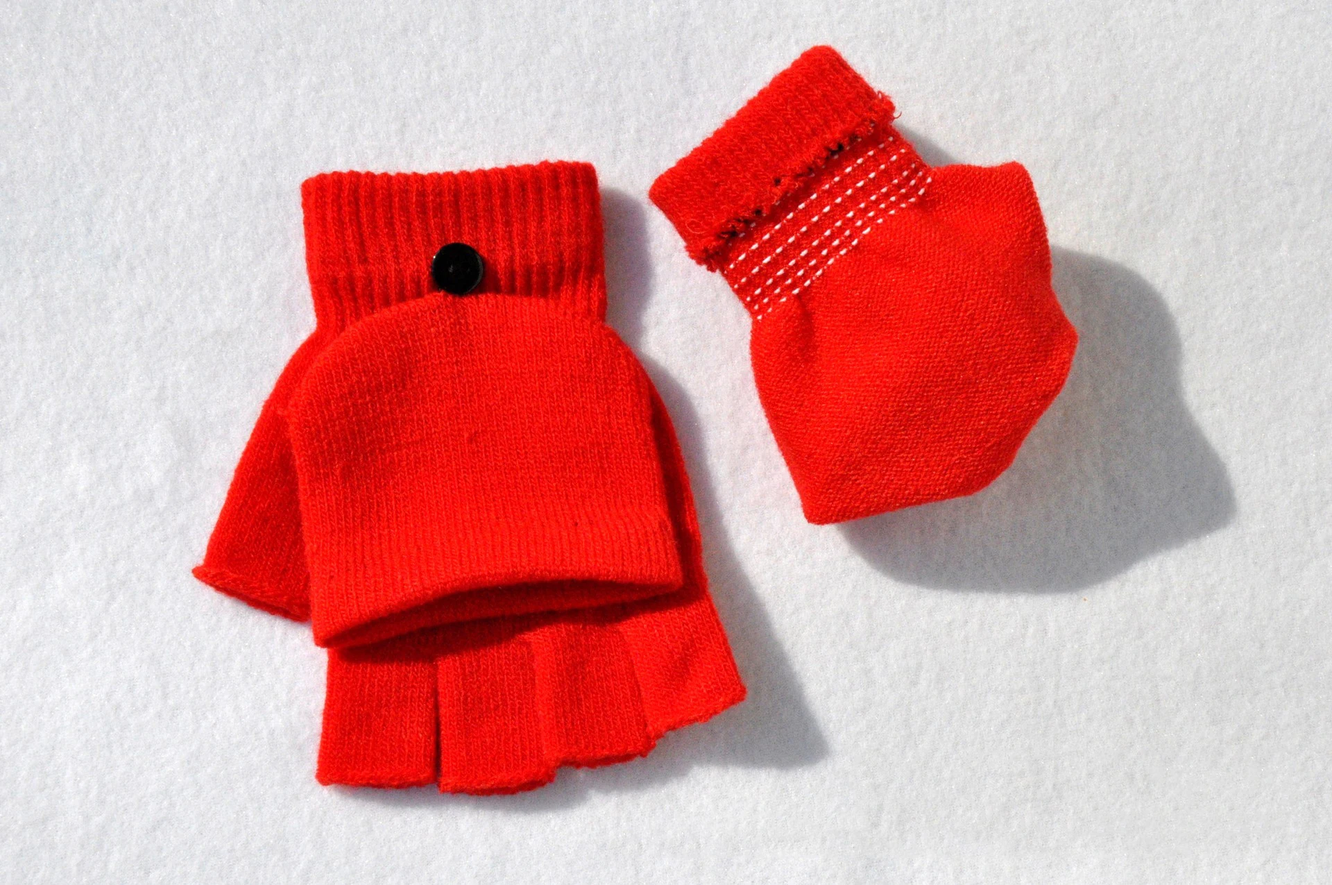 Knitted Flip Cover Half Finger Gloves Winter Women Men Student Solid Warmer Gloves Girl Mittens Female Lady Cycling Gloves New