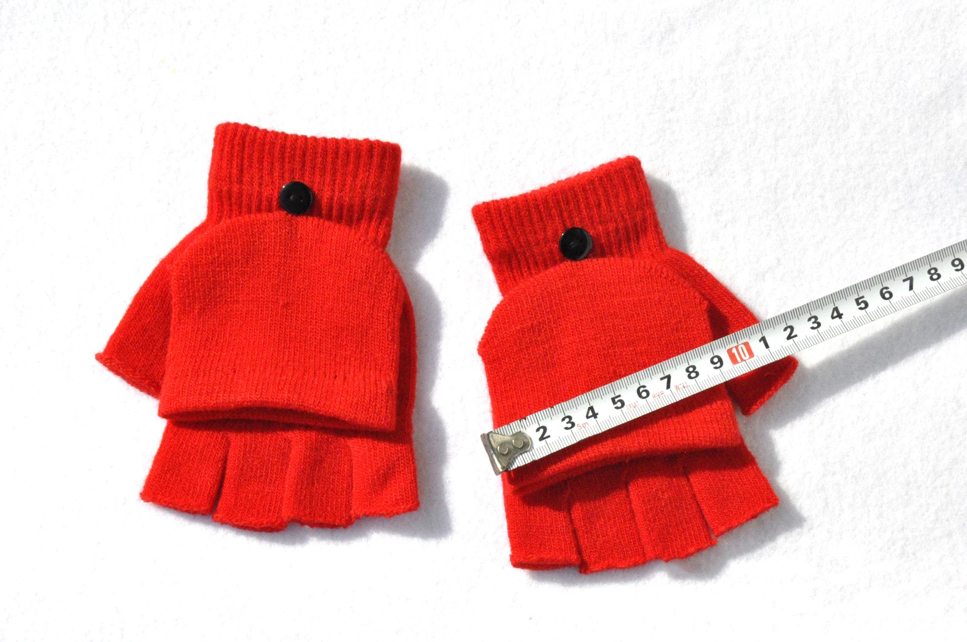 Knitted Flip Cover Half Finger Gloves Winter Women Men Student Solid Warmer Gloves Girl Mittens Female Lady Cycling Gloves New