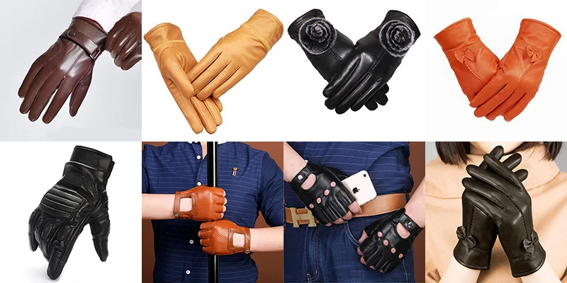 Men/Women Half Finger Genuine Leather Sheepskin Half Finger Gloves Thin Breathable Outdoor Sports Fitness Driving Gloves A57