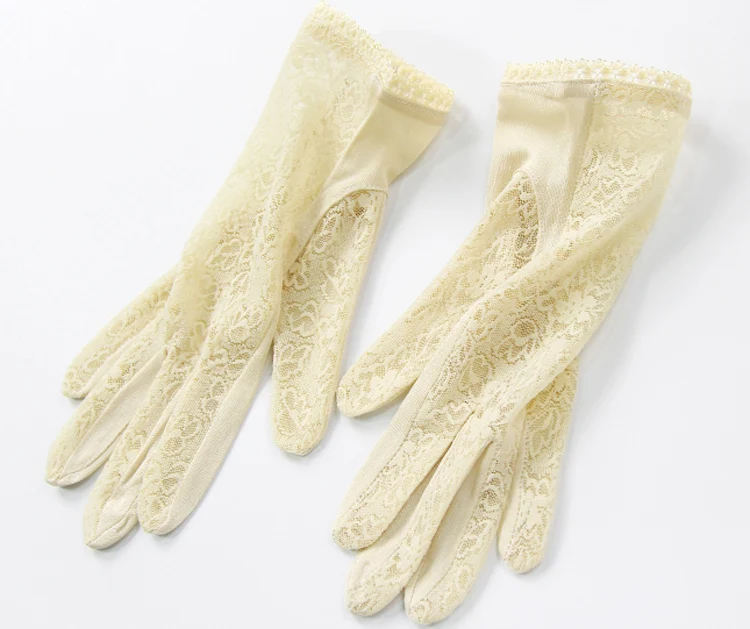 SuyaDream Women Mittens 100%Natural Silk and Lace Adult Gloves 2025 Ladies Fashion Glove