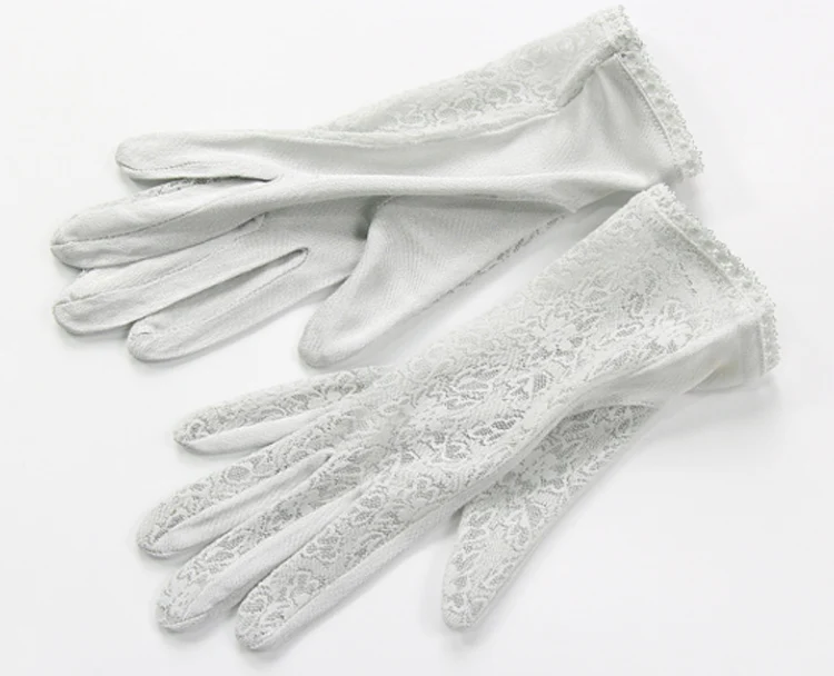 SuyaDream Women Mittens 100%Natural Silk and Lace Adult Gloves 2025 Ladies Fashion Glove