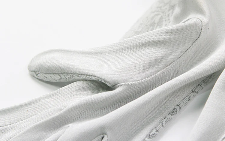 SuyaDream Women Mittens 100%Natural Silk and Lace Adult Gloves 2025 Ladies Fashion Glove