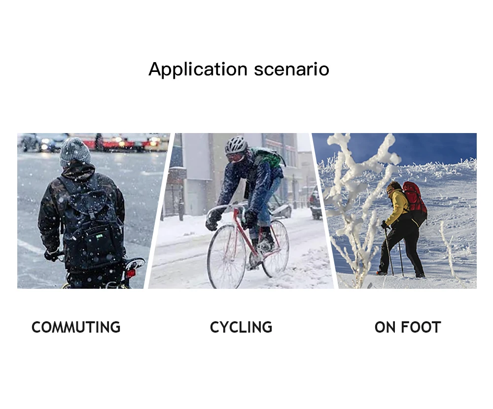 Men Winter Waterproof Cycling Gloves Outdoor Sports Running Motorcycle Ski Touch Screen Fleece Gloves Non-slip Warm Full Fingers
