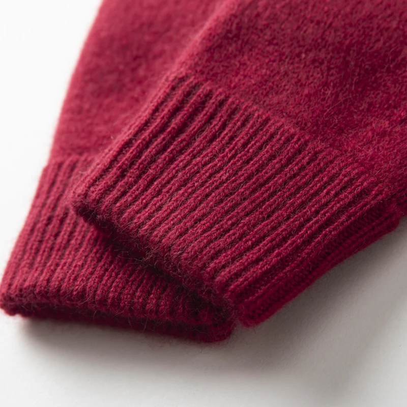 MERRILAMB Unisex Winter Half Finger Gloves Knitted Fingerless Mittens Solid Color Warm Cashmere Short Hand Mittens for Women