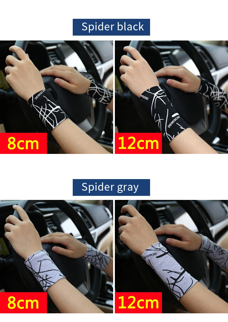 Decorate Wrist Guard Men's Summer Fashion Thin Trend Sports Fitness Wicking Sweat Female Yoga Sun Exercise Cover Scar Tattoo