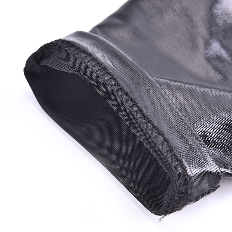 Silver Sexy Stretch PU Leather Skinny Long Glove Punk Rock HipHop Jazz Disco Dance Glove Shiny Metallic Mitten Cosplay Accessory