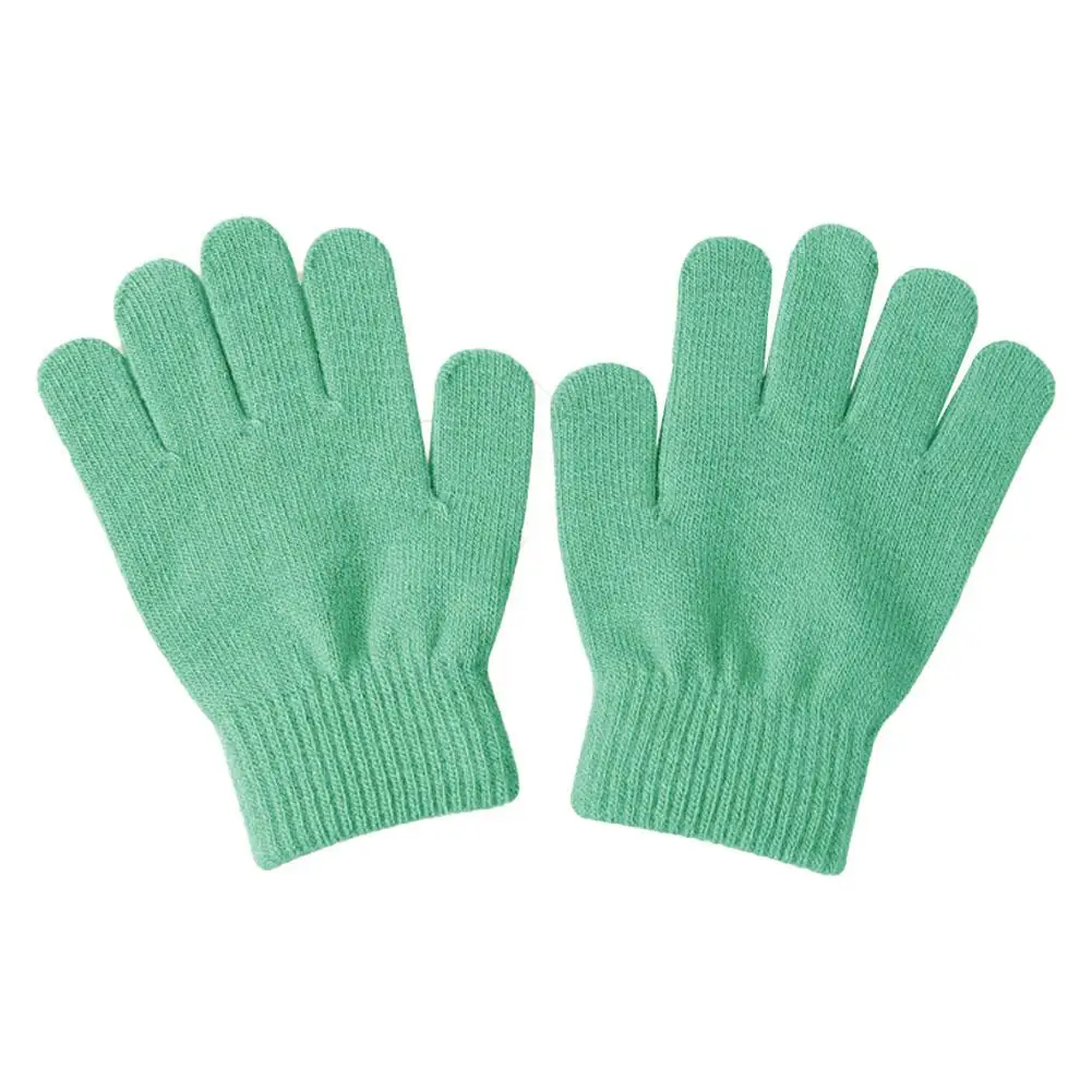 New 1-4Y Kids Gloves Winter Baby Plush Coral Gloves Toddler Full Fingers Cute Mittens Warm Windproof Glove For Boys Girls
