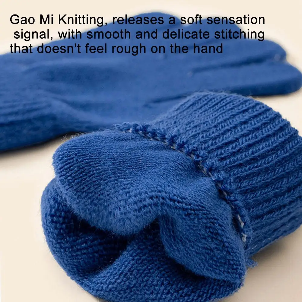 New 1-4Y Kids Gloves Winter Baby Plush Coral Gloves Toddler Full Fingers Cute Mittens Warm Windproof Glove For Boys Girls