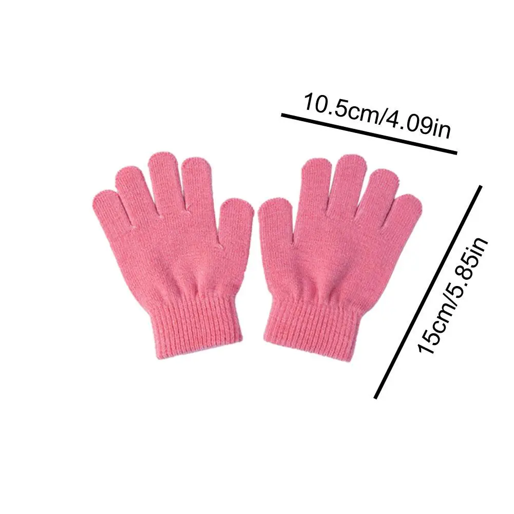 New 1-4Y Kids Gloves Winter Baby Plush Coral Gloves Toddler Full Fingers Cute Mittens Warm Windproof Glove For Boys Girls