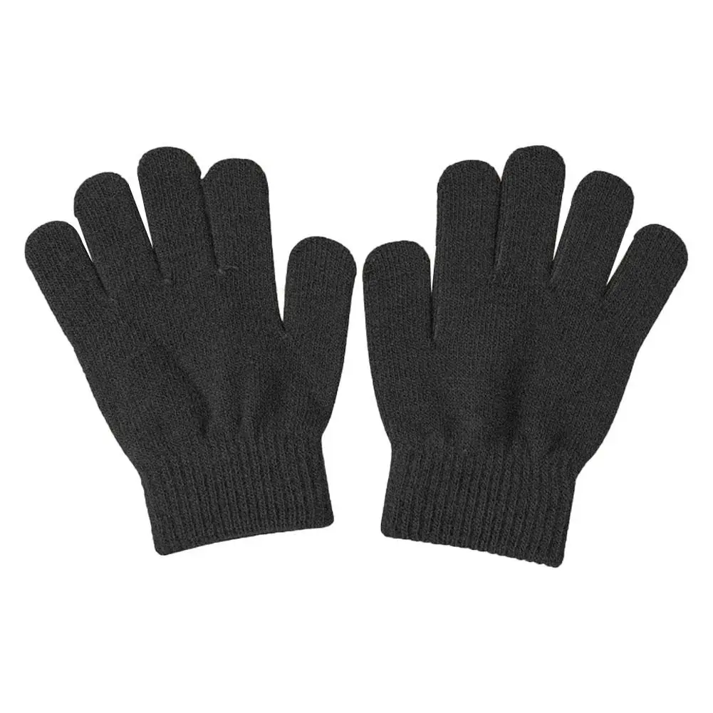 New 1-4Y Kids Gloves Winter Baby Plush Coral Gloves Toddler Full Fingers Cute Mittens Warm Windproof Glove For Boys Girls