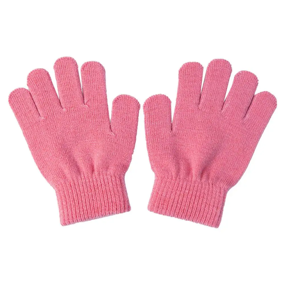 New 1-4Y Kids Gloves Winter Baby Plush Coral Gloves Toddler Full Fingers Cute Mittens Warm Windproof Glove For Boys Girls