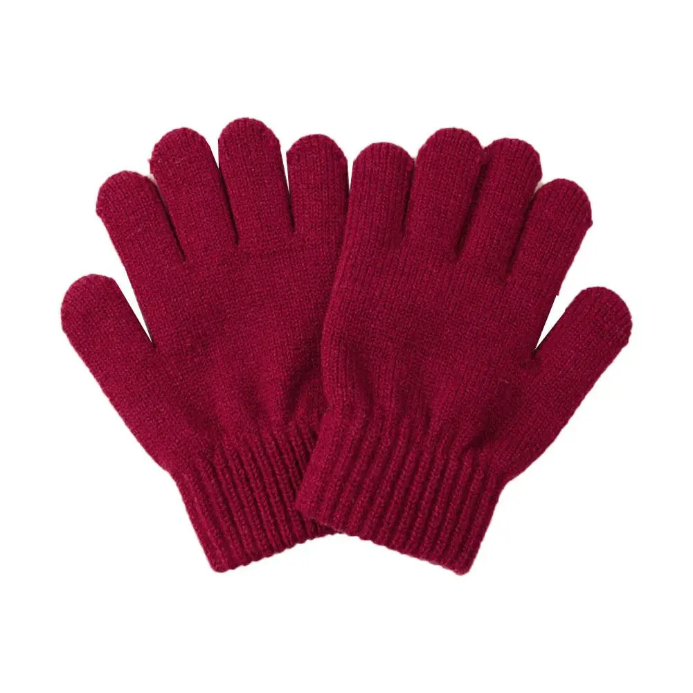 New 1-4Y Kids Gloves Winter Baby Plush Coral Gloves Toddler Full Fingers Cute Mittens Warm Windproof Glove For Boys Girls