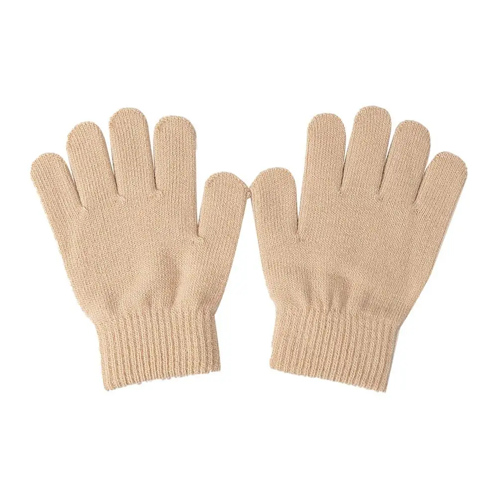 New 1-4Y Kids Gloves Winter Baby Plush Coral Gloves Toddler Full Fingers Cute Mittens Warm Windproof Glove For Boys Girls