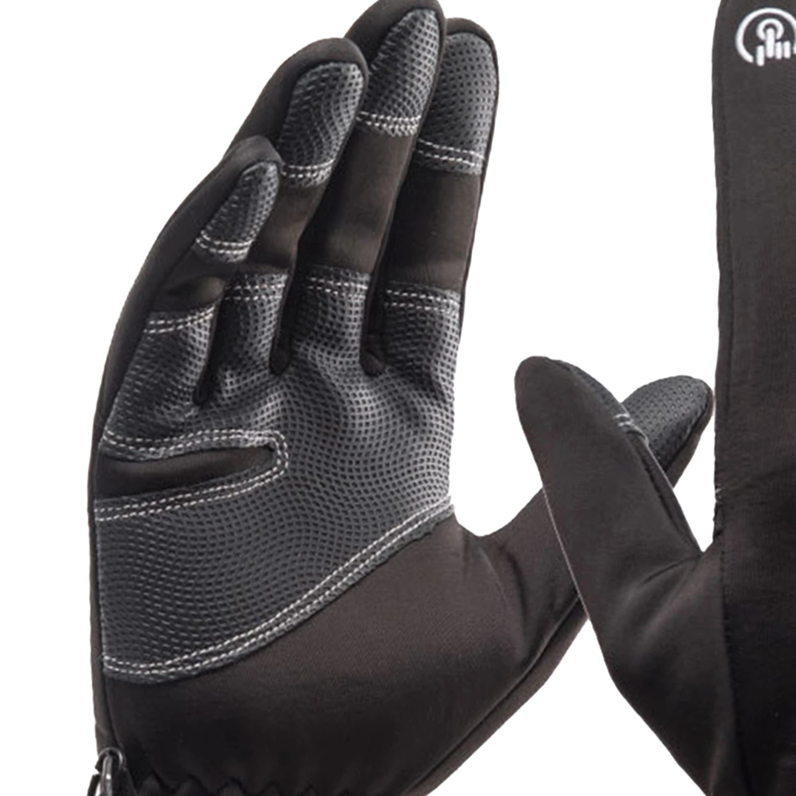 1 Pairs Winter Gloves Mens Touchscreen Non-Slip Unisex Waterproof Windproof Warm Cycling Cold Gloves Fashion Zipper Sports Glove