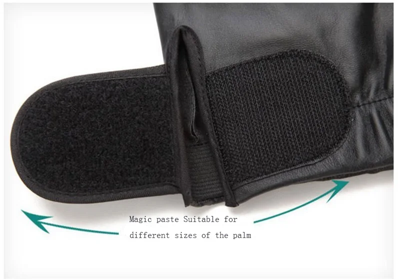 Men's Black PU Leather Gym Glove Sport Fitness Cycling Glove Half Finger Driving Glove Guantes Luvas G141