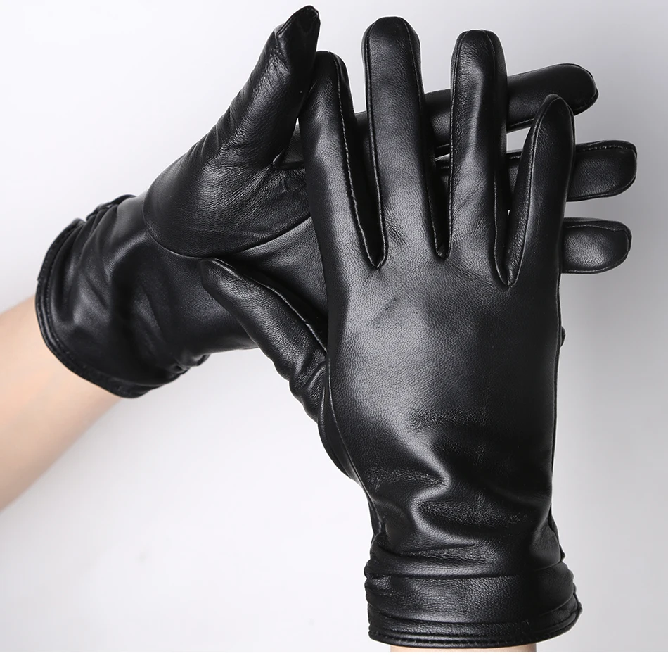 Hot Sale Genuine Sheepskin Women's Winter Leather Gloves Warm Driving Casual Multi-color Optional -2081